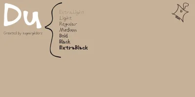 Du Font Family free download – Script And Handwritten preview