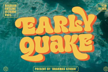 Early Quake Font free download – Retro font preview
