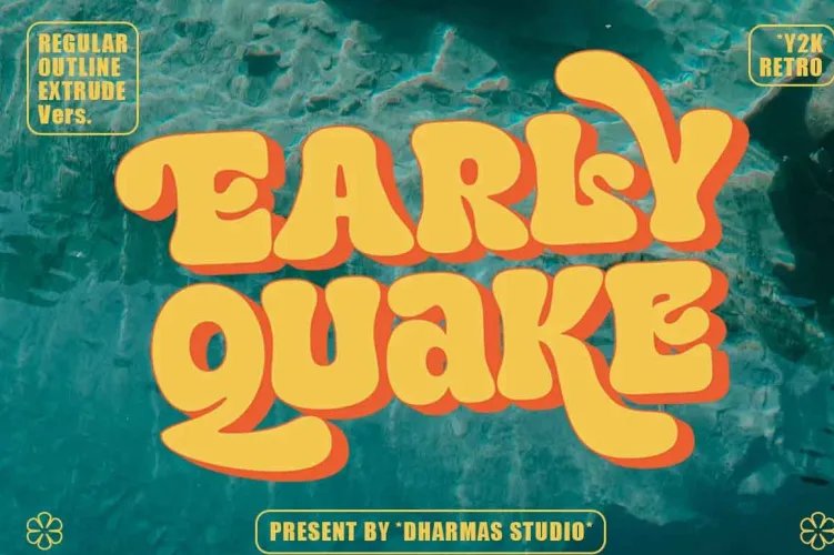Early Quake Font preview 5 – Display Fonts font sample