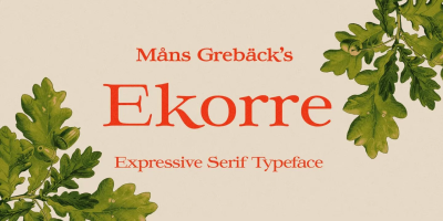 Ekorre Font Family free download – Serif font preview