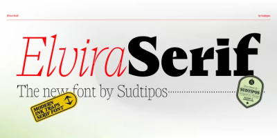 Elvira Serif Font Family free download – Serif font preview