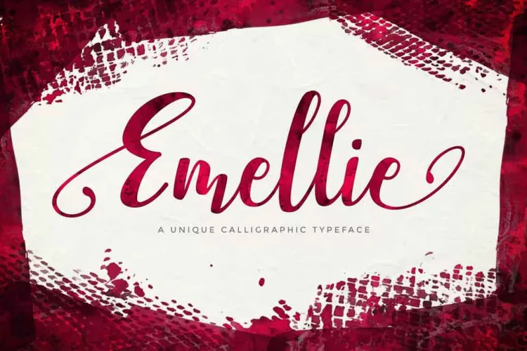 Emellie Script Font preview 3 – Script And Handwritten font sample