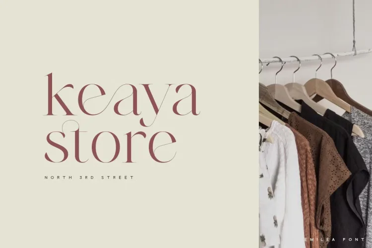 Emilea Font preview 2 – Serif Fonts font sample