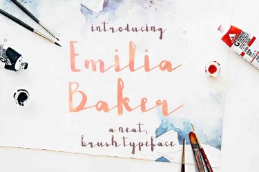 Emilia Baker Font free download – Emilia Baker Font font preview