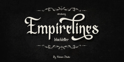 Empirelines Font Family free download – Headlines font preview
