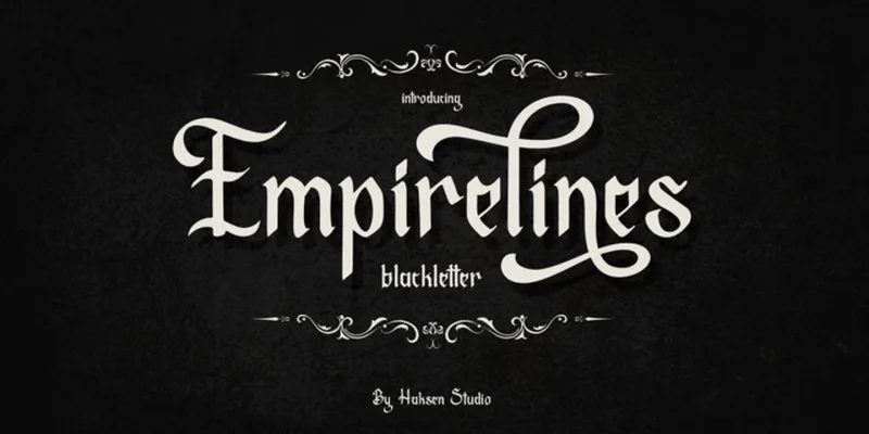 Empirelines Font Family preview 10 – Display Fonts font sample