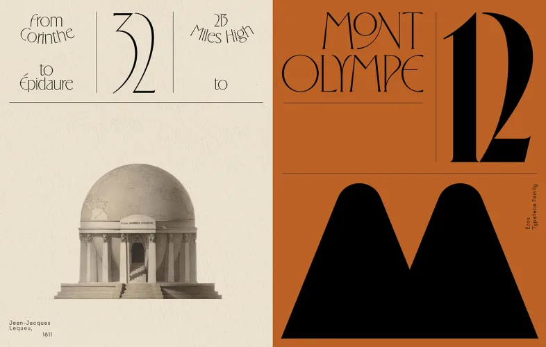 Eros Font preview 1 – Display Fonts font sample