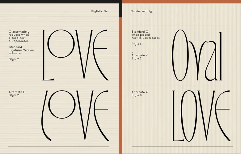 Eros Font preview 7 – Display Fonts font sample