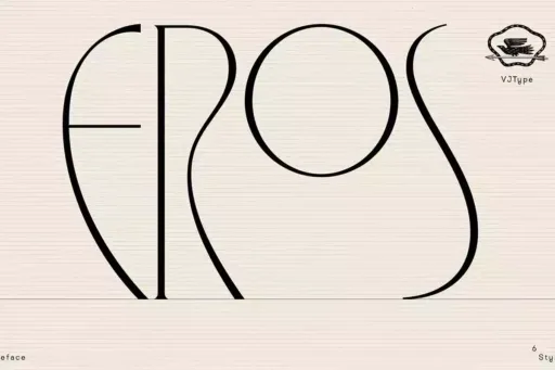 Eros Font preview 11 – Display Fonts font sample