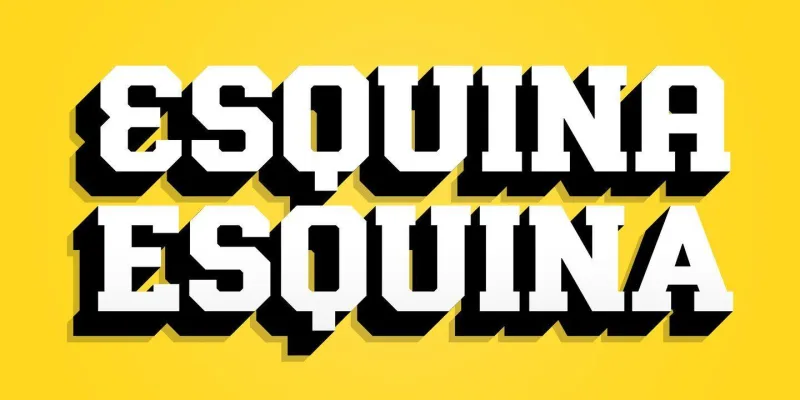 Esquina Font Family preview 1 – Slab Serif Fonts font sample