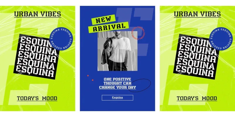Esquina Stencil Font Family preview 4 – Display Fonts font sample