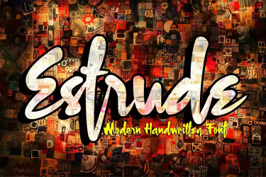 Estrude Font free download – Elegant font preview