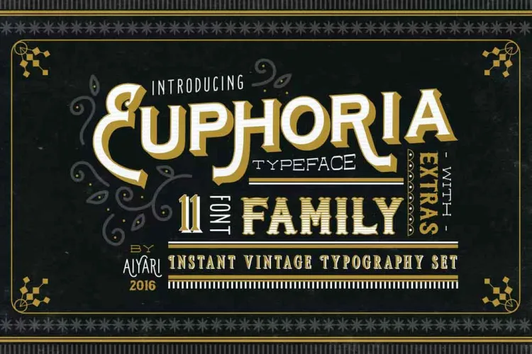 Euphoria Font Family preview 3 – Serif Fonts font sample