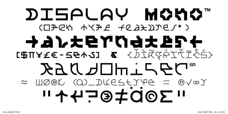 Extragraph Display Font Family preview 1 – Font Family font sample