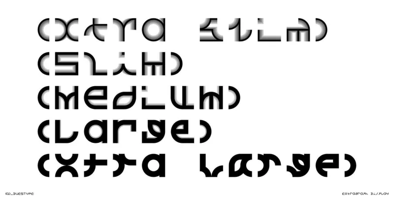 Extragraph Display Font Family preview 5 – Font Family font sample