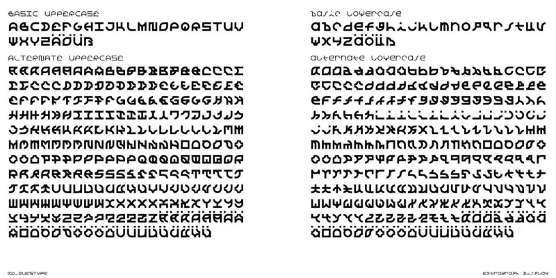 Extragraph Display Font Family preview 6 – Font Family font sample