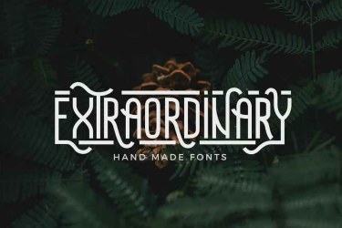 Extraordinary Handmade Font free download – Serif Fonts font preview