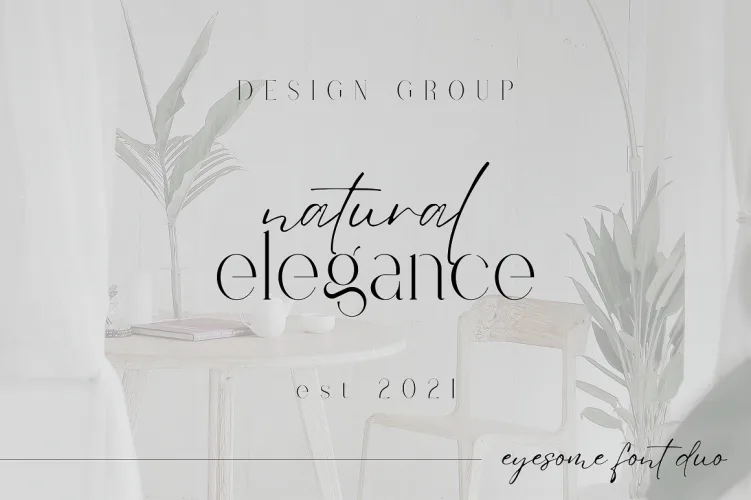 Eyesome Font preview 2 – Serif Fonts font sample