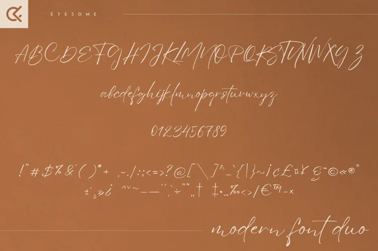 Eyesome Font preview 4 – Serif Fonts font sample
