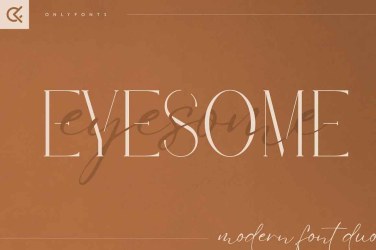 Eyesome Font free download – Elegant font preview