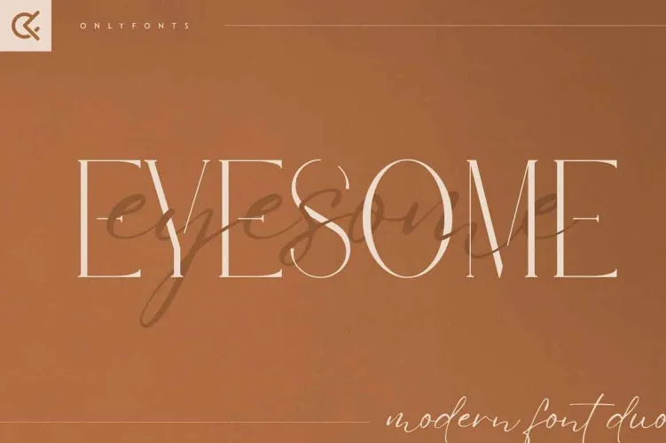 Eyesome Font preview 5 – Serif Fonts font sample