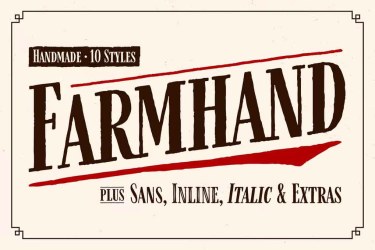 Farmhand Font Family free download – Farmhand Font Family font preview