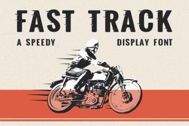 Fast Track A Speedy Display Font free download – Serif font preview