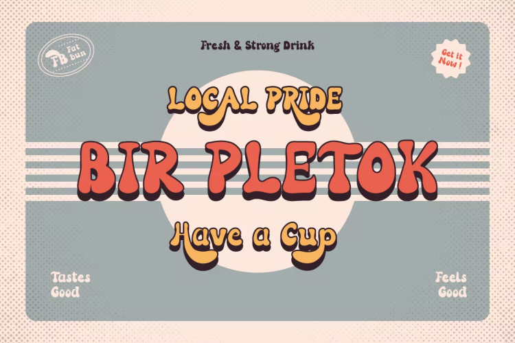 Fatbun Font free download preview 1 – Decorative Fonts font