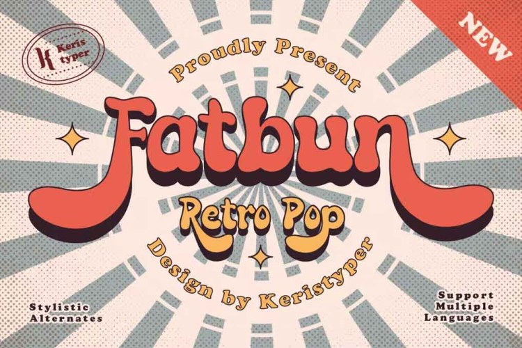 Fatbun Font free download preview 3 – Decorative Fonts font