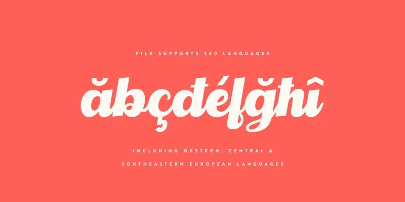 Filk Font preview 2 – Script And Handwritten font sample