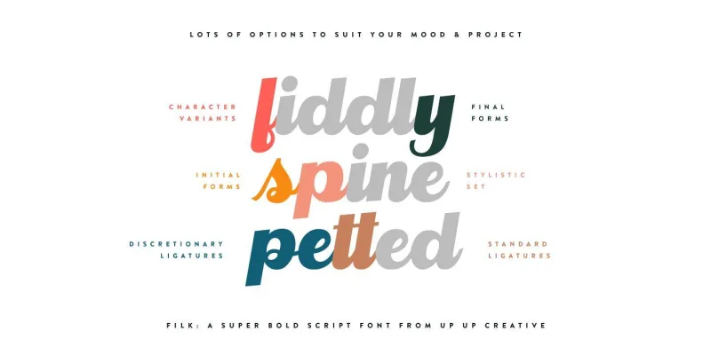 Filk Font preview 9 – Script And Handwritten font sample