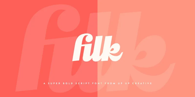 Filk Font preview 10 – Script And Handwritten font sample