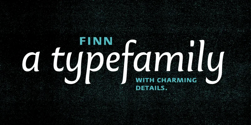 Finn Font Family preview 1 – Sans Serif Fonts font sample