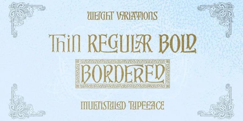 First Reign Font Family preview 2 – Typeface font sample