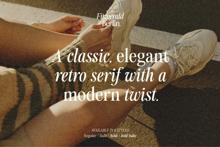 Fitzgerald Font preview 1 – Serif Fonts font sample