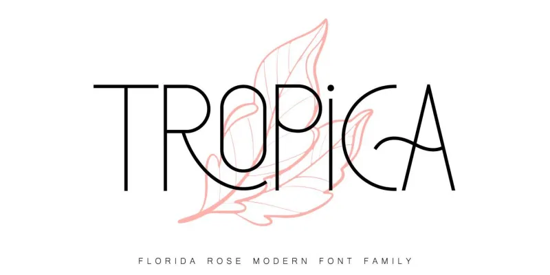 Florida Rose Font preview 5 – Display Fonts font sample