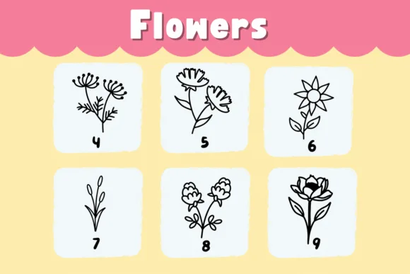 Flowers Font preview 3 – Decorative Fonts font sample