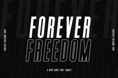 Forever Freedom Font free download – Sans Serif Fonts font preview