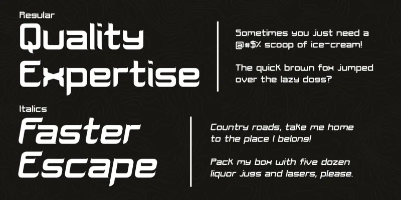 Foxtale Font Family preview 2 – Font Family font sample