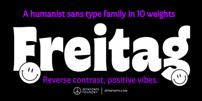 Freitag Font Family free download – Serif font preview