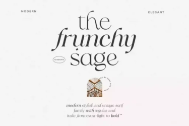 Frunchy Sage Font free download – Branding font preview
