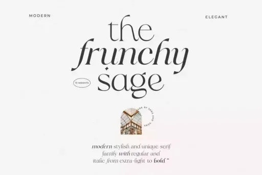 Frunchy Sage Font preview 5 – Serif Fonts font sample