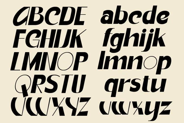 Galandrie – Modern Display Font preview 5 – Display Fonts font sample