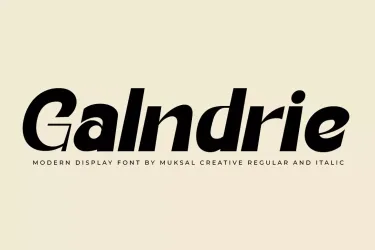 Galandrie – Modern Display Font free download – Display Fonts preview