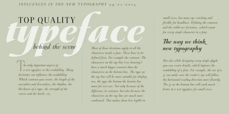 Galdana Font Family preview 5 – Serif Fonts font sample