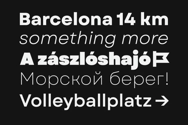Garet Font preview 1 – Sans Serif Fonts font sample