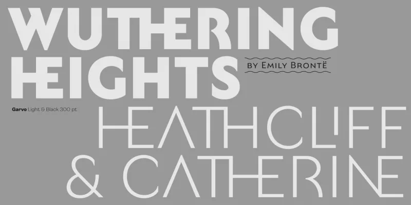 Garvo Font Family preview 3 – Font Family font sample