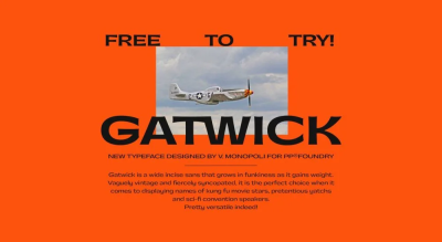 Gatwick Font free download – Sans Serif Fonts font preview