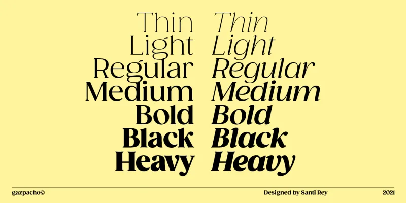 Gazpacho Font preview 5 – Serif Fonts font sample