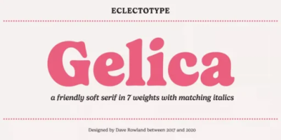 Gelica Font free download – Serif font preview